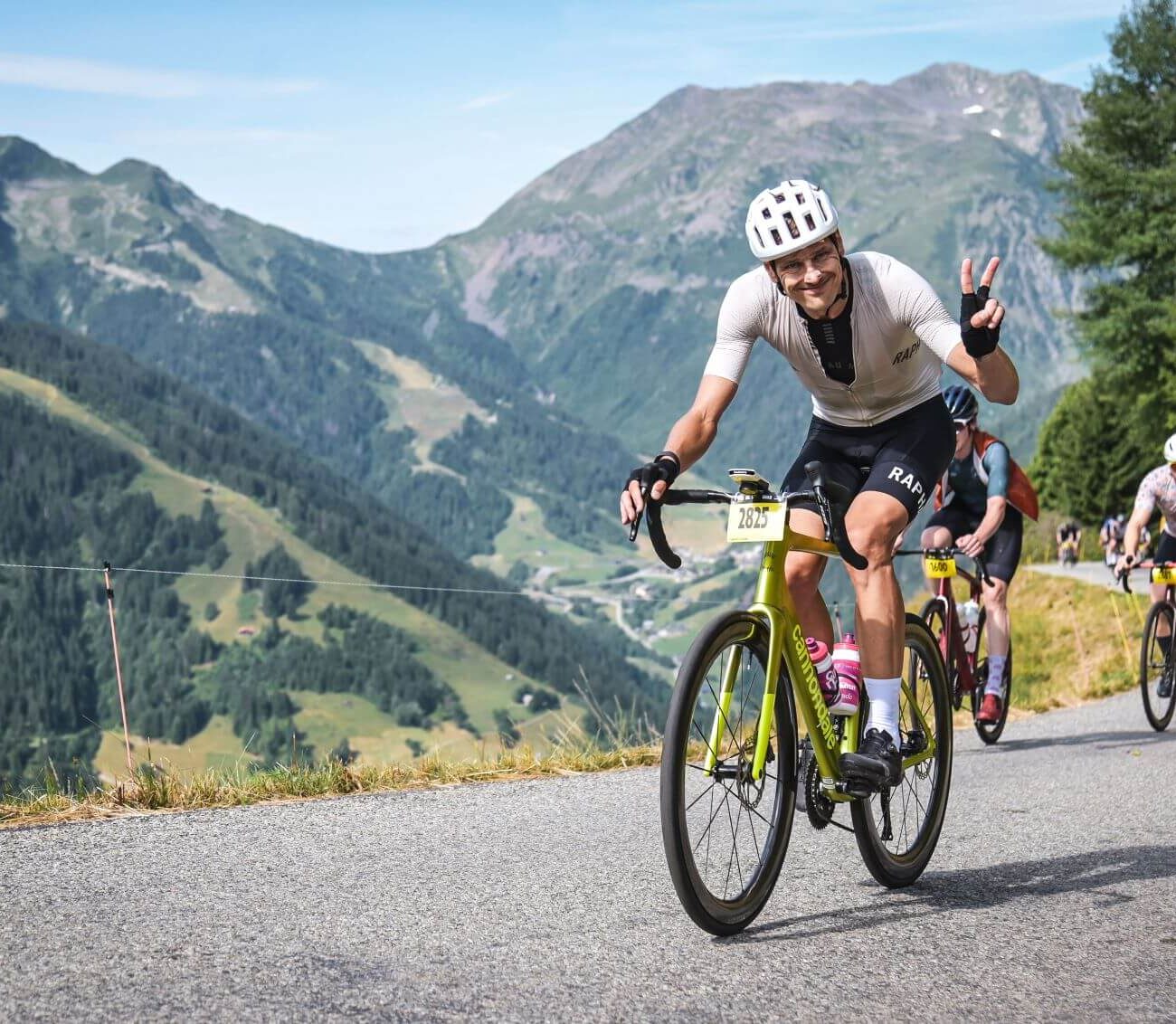 Martin Kumm cycling in beautiful landscape